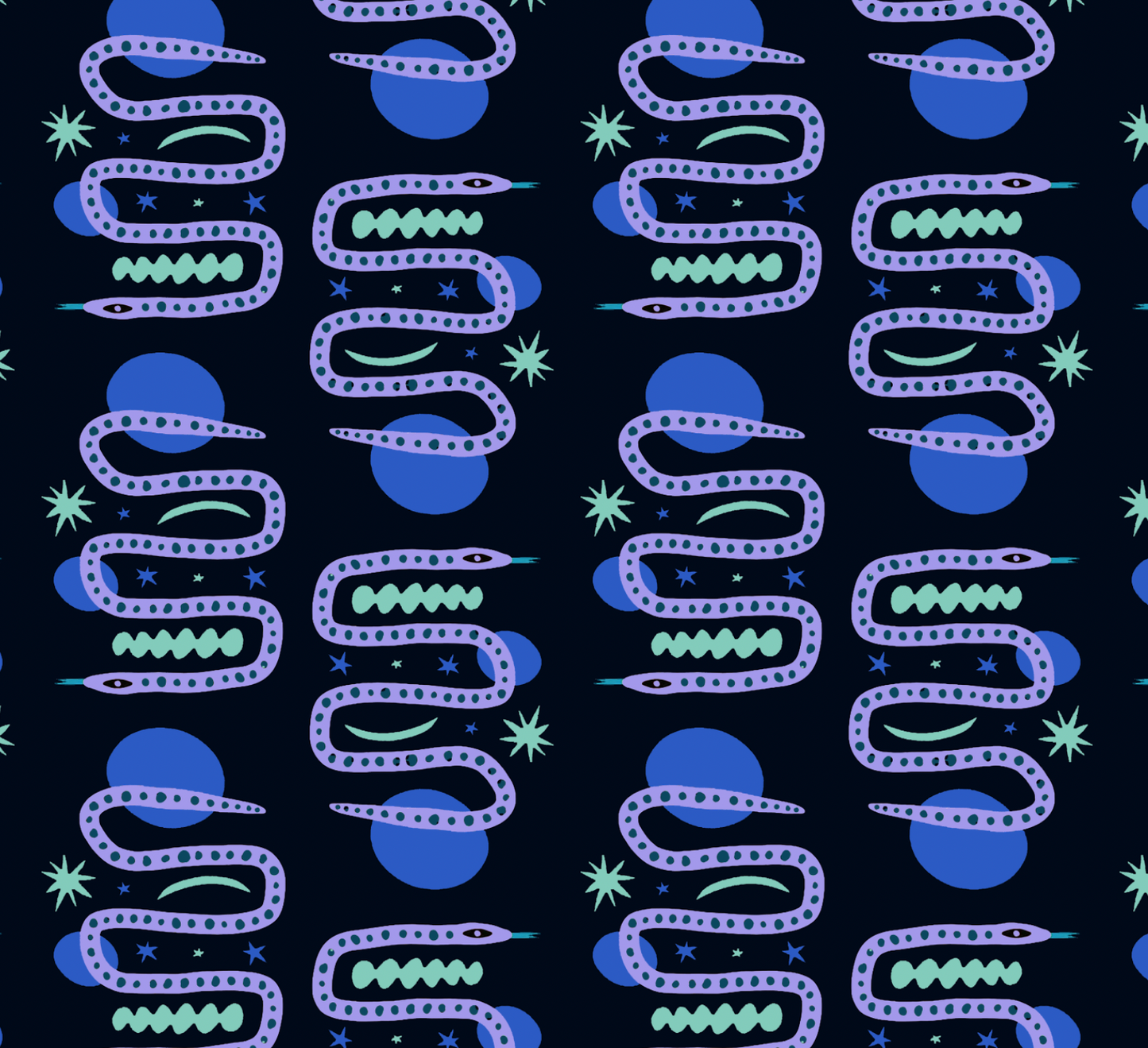 BLUE SNAKE TOP