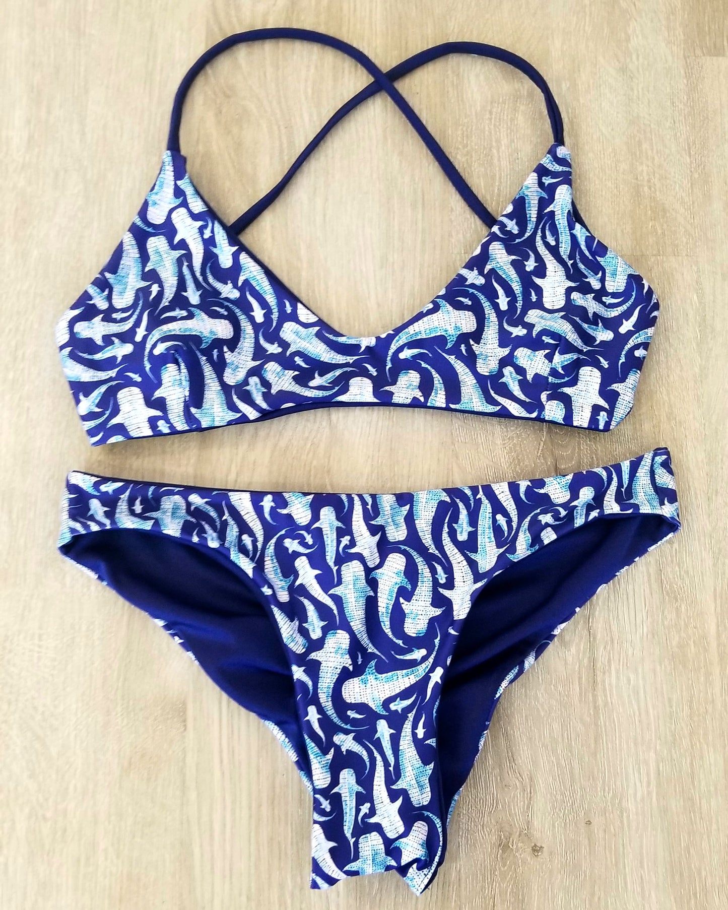 Navy Whaleshark Scrunchbum