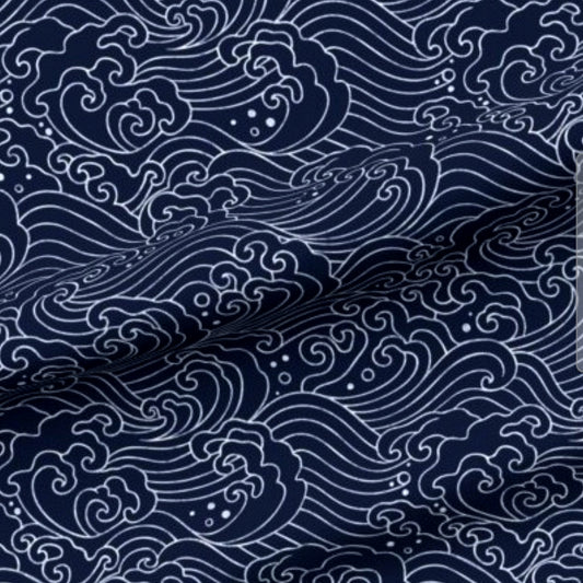 Navy Waves Tote