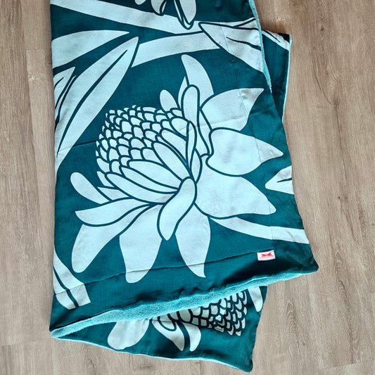 Large Emerald Torch Ginger Blanket- Towel